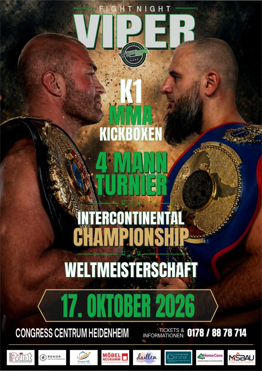 Fight Night Viper Poster 17. Oktober 2026