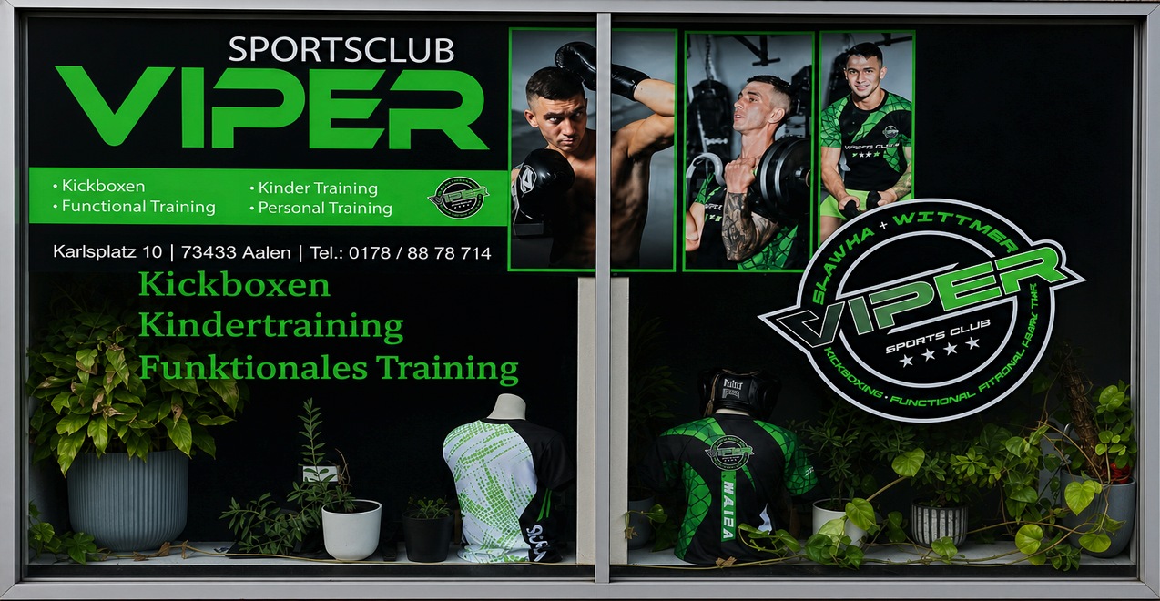 Schaufenster Sports Club Viper Aalen